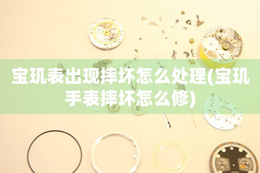 宝玑表出现摔坏怎么处理(宝玑手表摔坏怎么修)