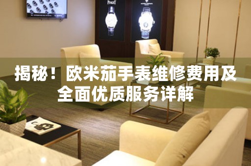 揭秘！欧米茄手表维修费用及全面优质服务详解