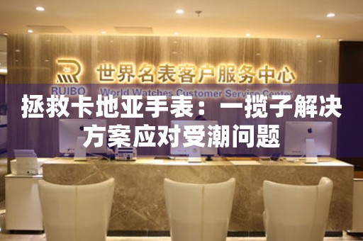 拯救卡地亚手表：一揽子解决方案应对受潮问题
