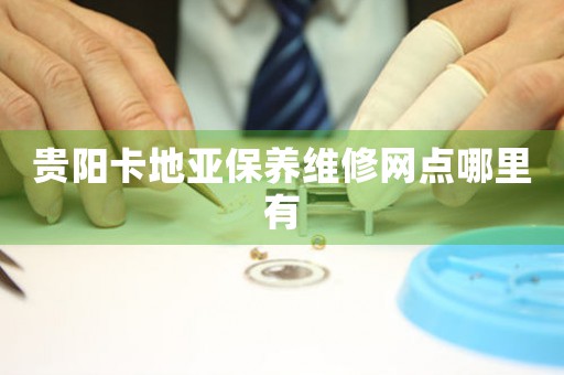 贵阳卡地亚保养维修网点哪里有