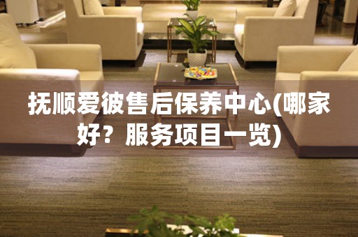 抚顺爱彼售后保养中心(哪家好？服务项目一览)