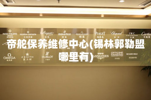 帝舵保养维修中心(锡林郭勒盟哪里有)