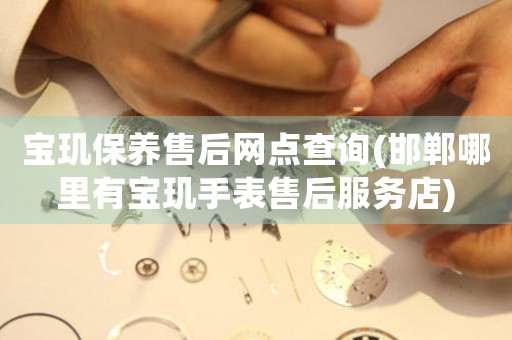 宝玑保养售后网点查询(邯郸哪里有宝玑手表售后服务店)