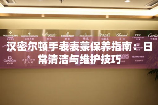 汉密尔顿手表表蒙保养指南：日常清洁与维护技巧