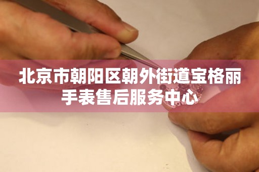 北京市朝阳区朝外街道宝格丽手表售后服务中心