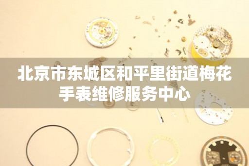 北京市东城区和平里街道梅花手表维修服务中心
