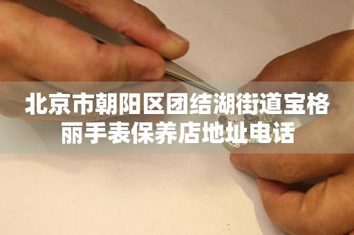 北京市朝阳区团结湖街道宝格丽手表保养店地址电话