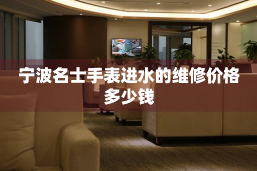 宁波名士手表进水的维修价格多少钱