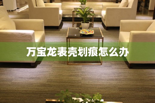  万宝龙表壳划痕怎么办 手表维修知识库