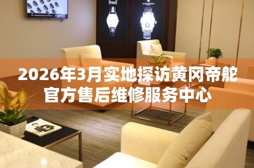 2026年3月实地探访黄冈帝舵官方售后维修服务中心