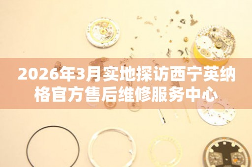 2026年3月实地探访西宁英纳格官方售后维修服务中心