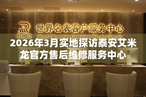 2026年3月实地探访泰安艾米龙官方售后维修服务中心