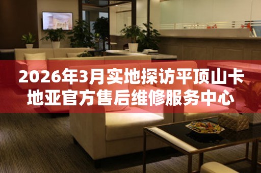2026年3月实地探访平顶山卡地亚官方售后维修服务中心
