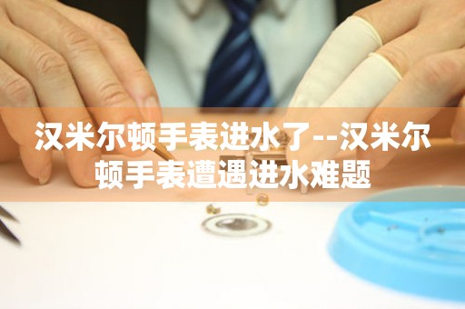  汉米尔顿手表进水了--汉米尔顿手表遭遇进水难题 手表维修知识库