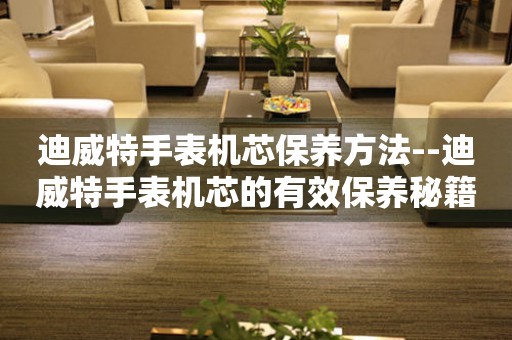  迪威特手表机芯保养方法--迪威特手表机芯的有效保养秘籍 手表维修知识库