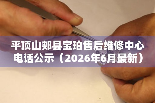 平顶山郏县宝珀售后维修中心电话公示（2026年6月最新）