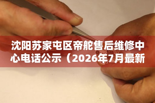 沈阳苏家屯区帝舵售后维修中心电话公示（2026年7月最新）