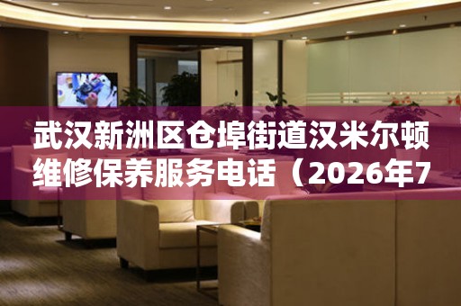 武汉新洲区仓埠街道汉米尔顿维修保养服务电话（2026年7月最新）