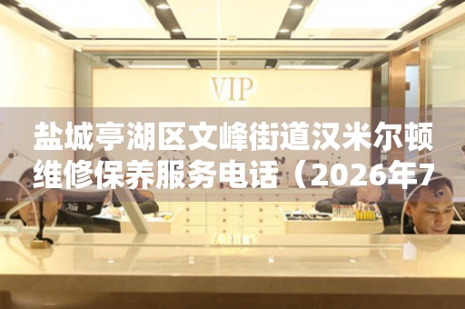 盐城亭湖区文峰街道汉米尔顿维修保养服务电话（2026年7月最新）