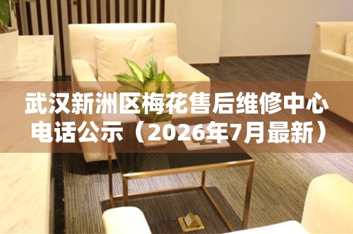 武汉新洲区梅花售后维修中心电话公示（2026年7月最新）