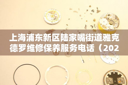上海浦东新区陆家嘴街道雅克德罗维修保养服务电话（2026年7月最新）