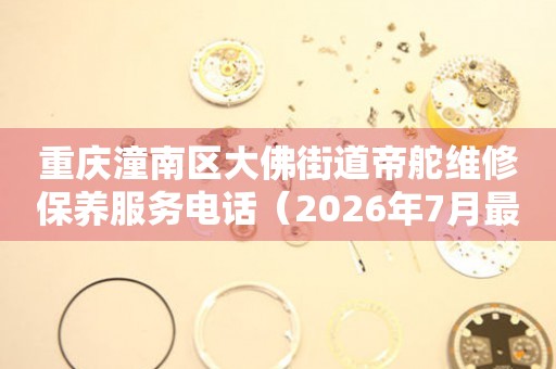 重庆潼南区大佛街道帝舵维修保养服务电话（2026年7月最新）