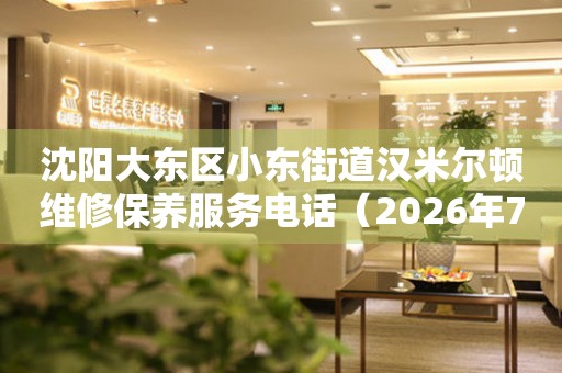 沈阳大东区小东街道汉米尔顿维修保养服务电话（2026年7月最新） 网点查询