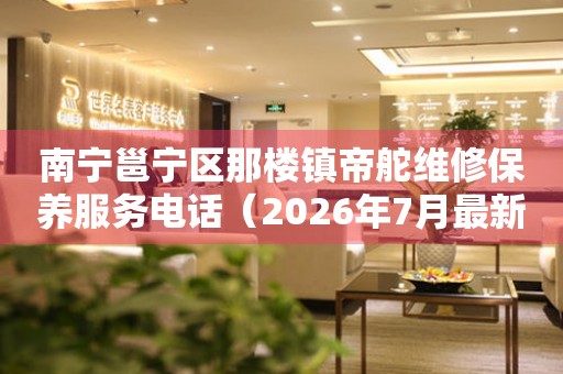  南宁邕宁区那楼镇帝舵维修保养服务电话（2026年7月最新） 网点查询