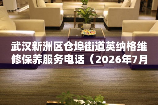 武汉新洲区仓埠街道英纳格维修保养服务电话（2026年7月最新）
