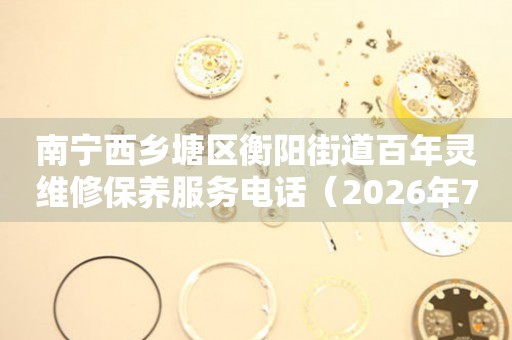 南宁西乡塘区衡阳街道百年灵维修保养服务电话（2026年7月最新）